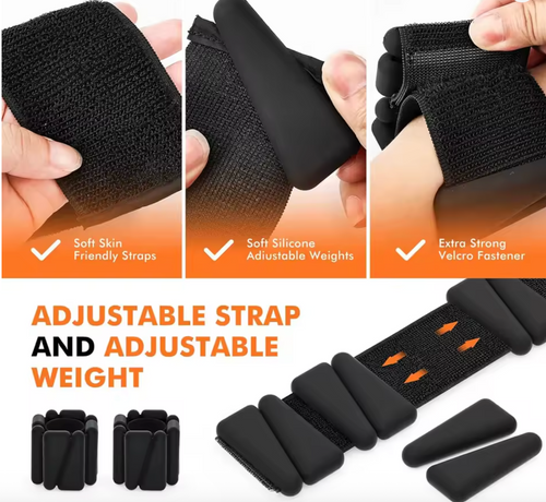Adjustable Ankle Weights | Tone Legs & Glutes | 2 lbs